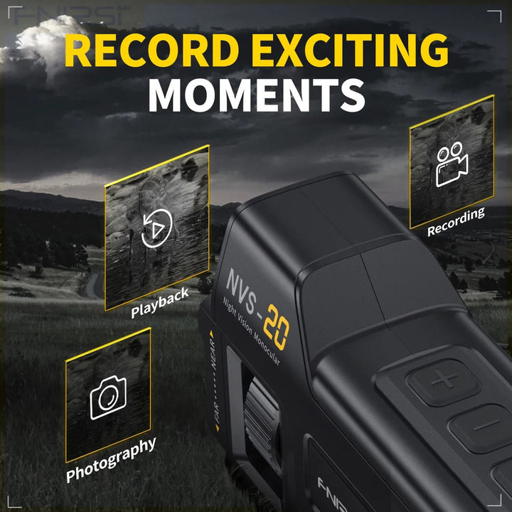 Night Vision Infrared Binocular | 4K Video, 36MP Photos, 6x Zoom | 300m Range, 7-Level IR, 3.0 Inch IPS Display