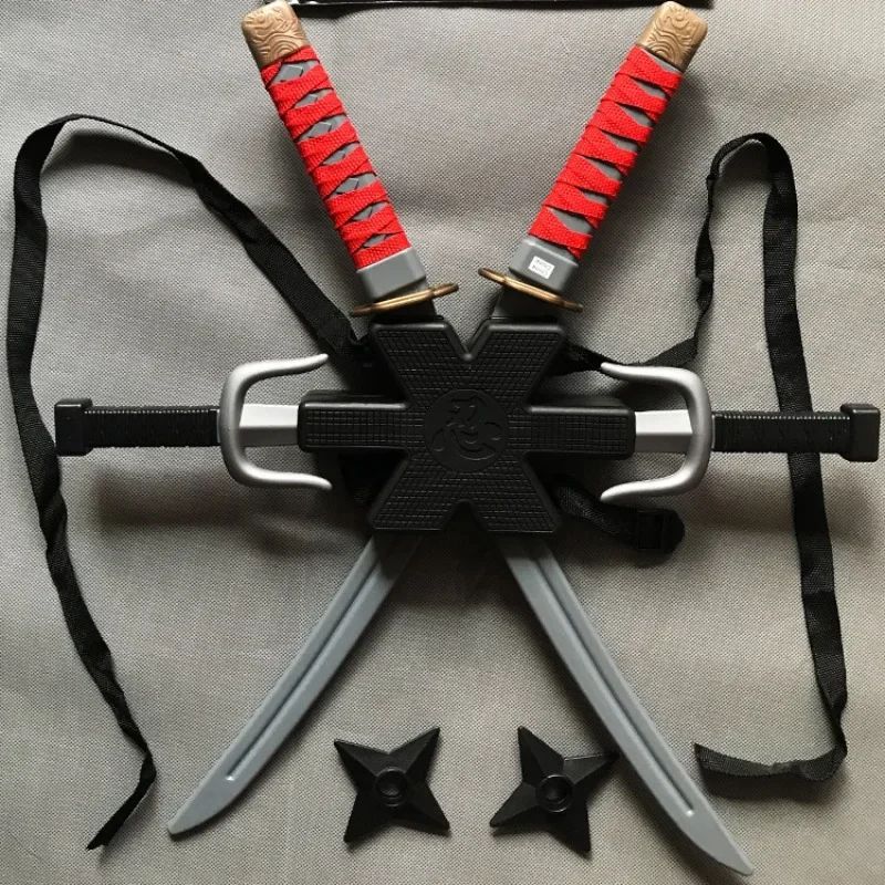 Ninja Costume Weapon Set Halloween | Sword, Dagger & Darts Included | Lightweight Plastic for Kids' Safe Roleplay