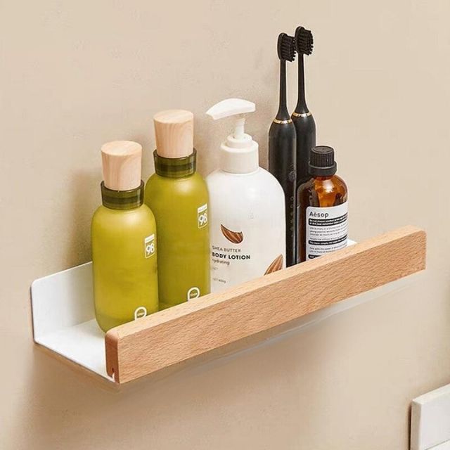 No Drill Storage Rack | Raised Front Lip, Angled Brackets