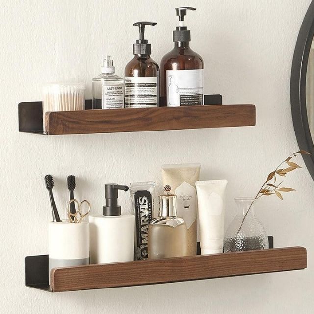 No Drill Storage Rack | Raised Front Lip, Angled Brackets
