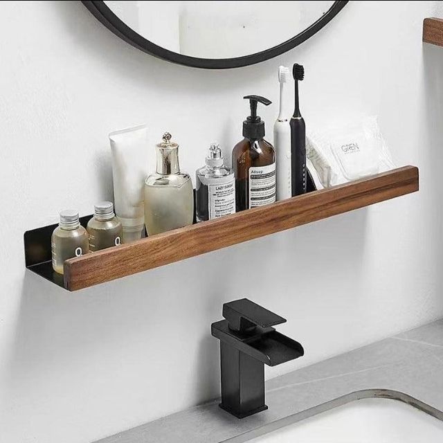 No Drill Storage Rack | Raised Front Lip, Angled Brackets