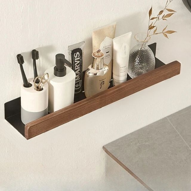 No Drill Storage Rack | Raised Front Lip, Angled Brackets