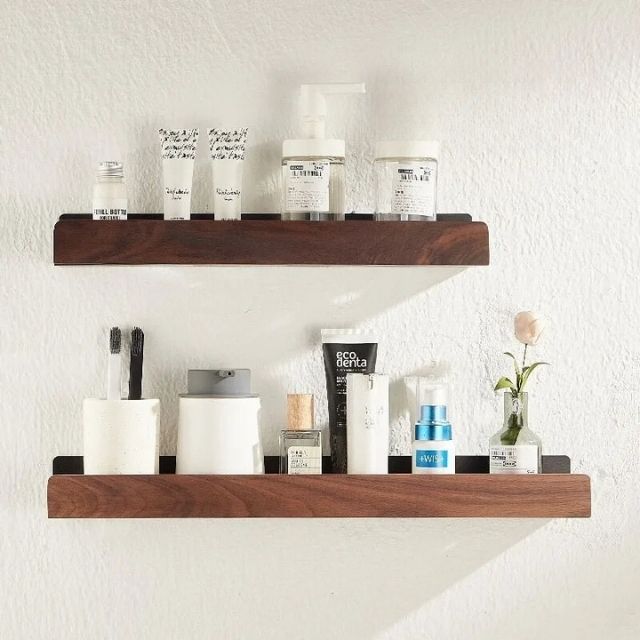 No Drill Storage Rack | Raised Front Lip, Angled Brackets