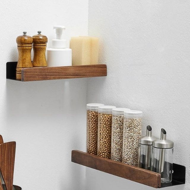 No Drill Storage Rack | Raised Front Lip, Angled Brackets