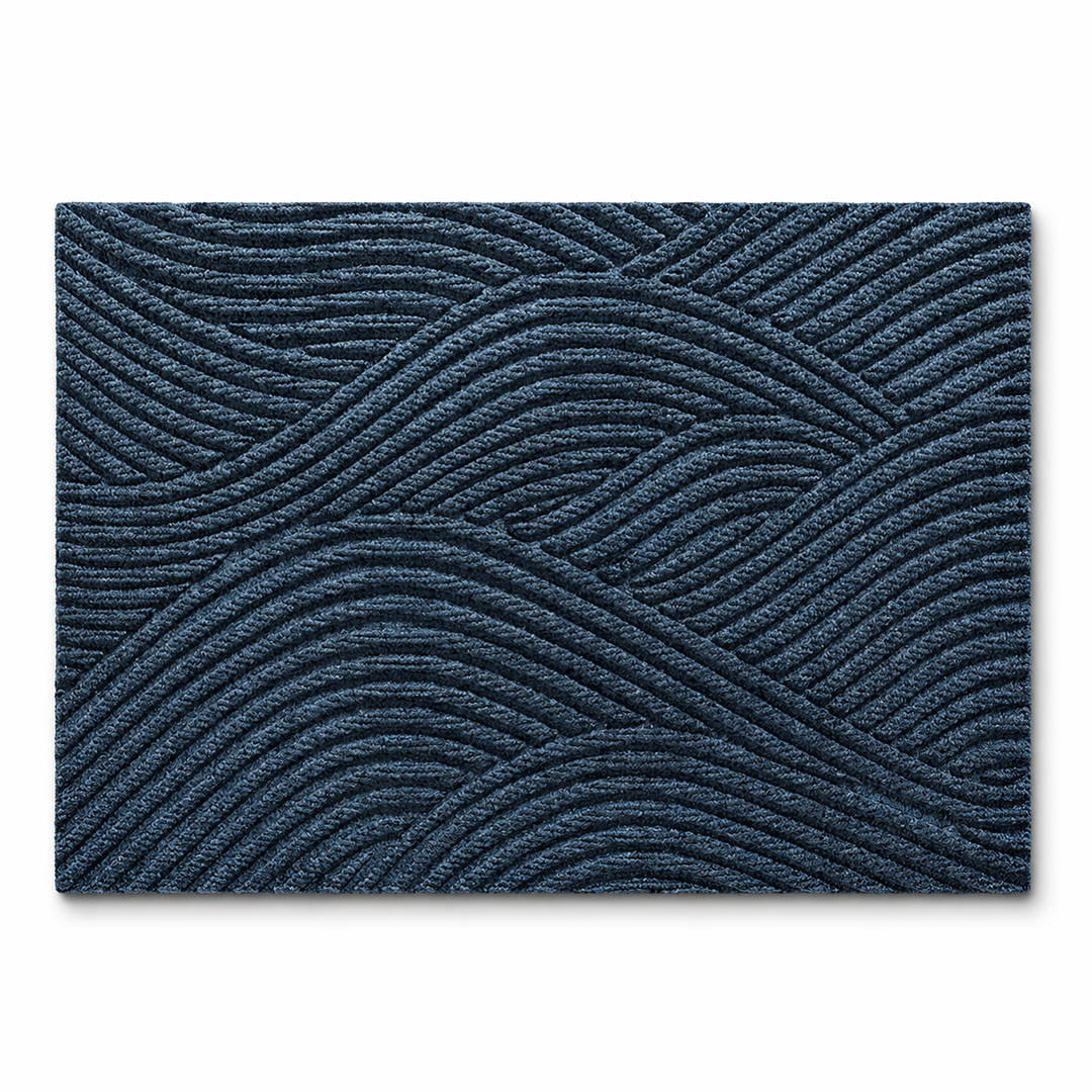 Non-Slip Door Mat | Raised Ridges, Low Profile Backing