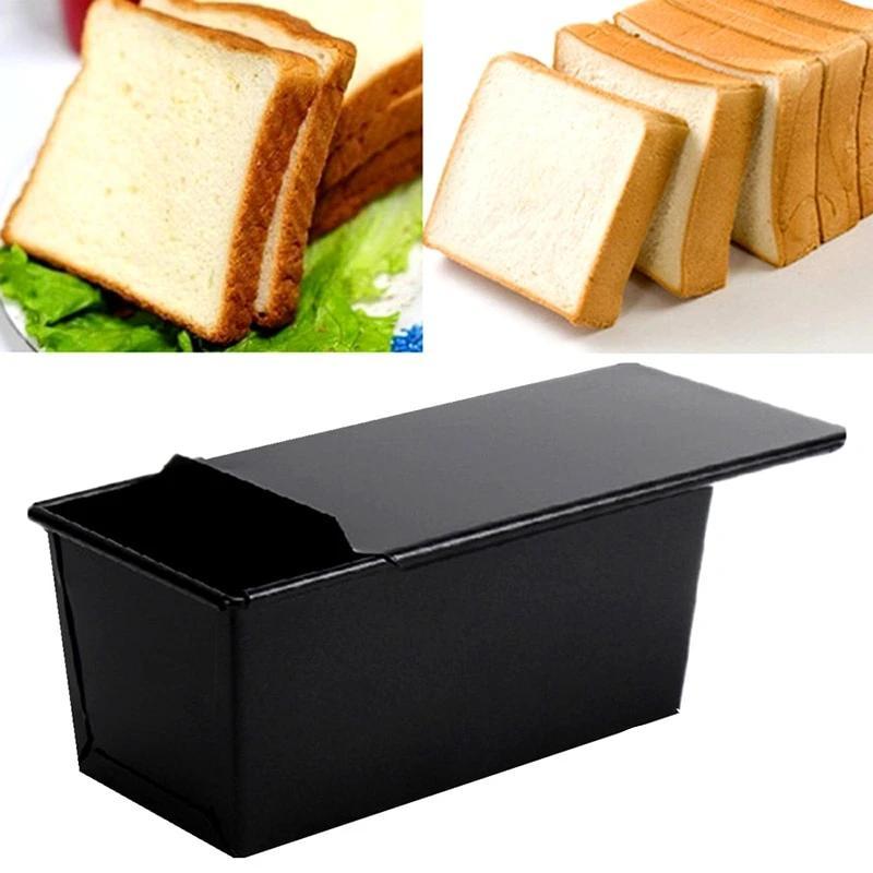 Nonstick Rectangle Bread Loaf Baking Pan with Lid | Pullman Bread Pan