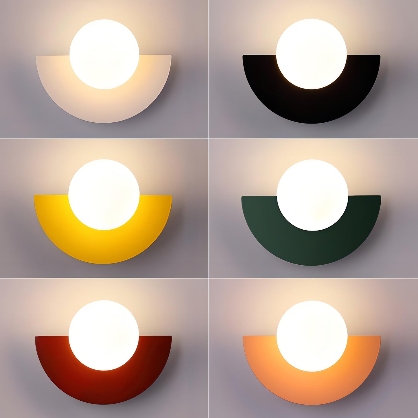 NordicGlow | Elegant Minimalist Semicircle Wall Sconce Lighting 3