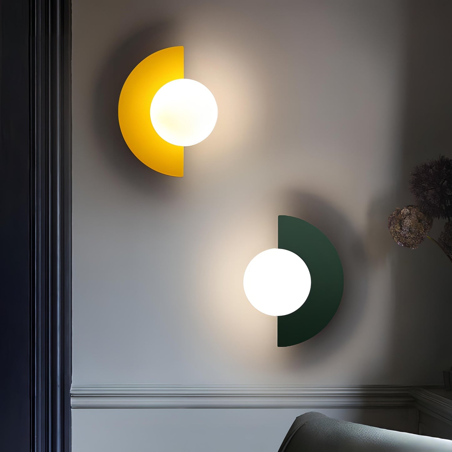 NordicGlow | Elegant Minimalist Semicircle Wall Sconce Lighting 4