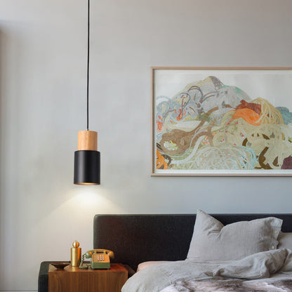 Nordic Collection | LED Pendant Light with Natural Wood & Iron | Minimalist Design for Cozy Kitchen Pendant Lighting 2