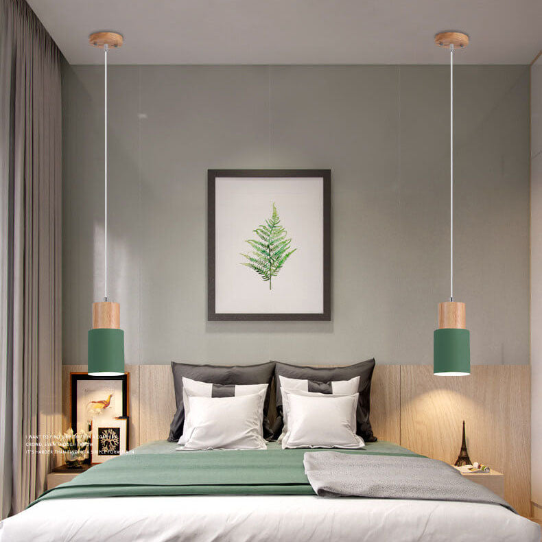 Nordic Collection | LED Pendant Light with Natural Wood & Iron | Minimalist Design for Cozy Kitchen Pendant Lighting 4