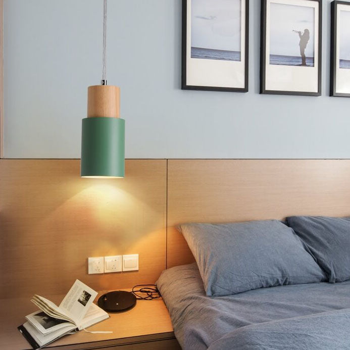 Nordic Collection | LED Pendant Light with Natural Wood & Iron | Minimalist Design for Cozy Kitchen Pendant Lighting 7