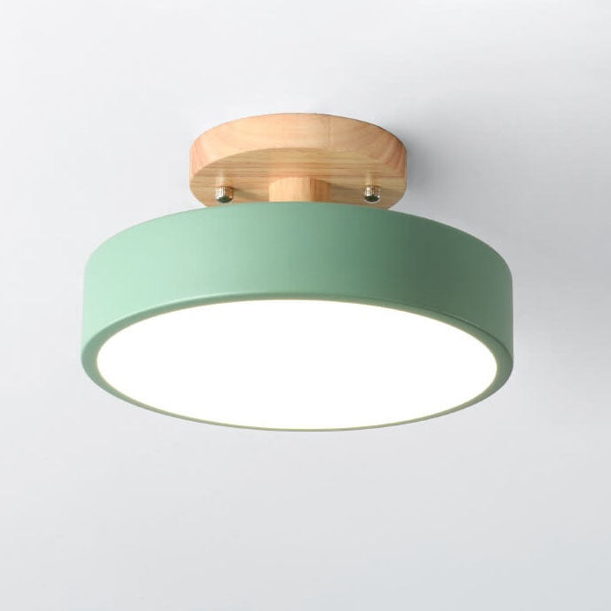 Nordic Log | Flush Mount Ceiling Light with Adjustable Color Temperature | Modern Wood Design for Stylish Ambiance 15