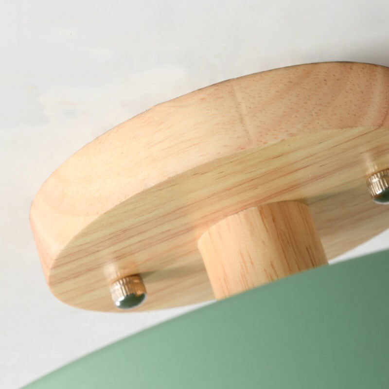 Nordic Log | Flush Mount Ceiling Light with Adjustable Color Temperature | Modern Wood Design for Stylish Ambiance 5