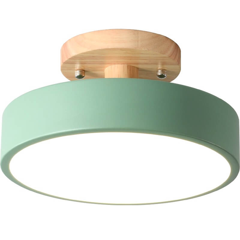 Nordic Log | Flush Mount Ceiling Light with Adjustable Color Temperature | Modern Wood Design for Stylish Ambiance 6