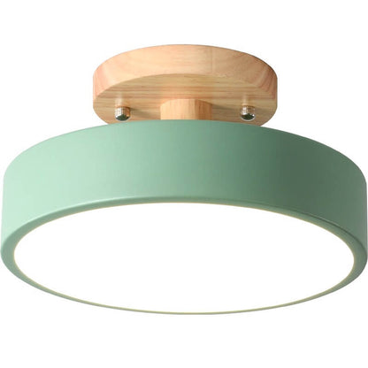 Nordic Log | Flush Mount Ceiling Light with Adjustable Color Temperature | Modern Wood Design for Stylish Ambiance 6