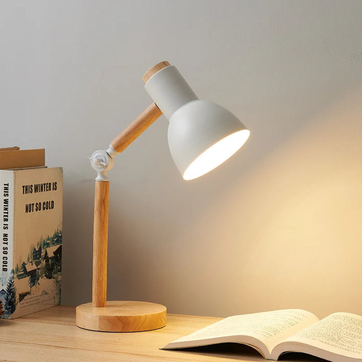 Nordic Wooden Desk Lamp | Adjustable Modern Table Light 0