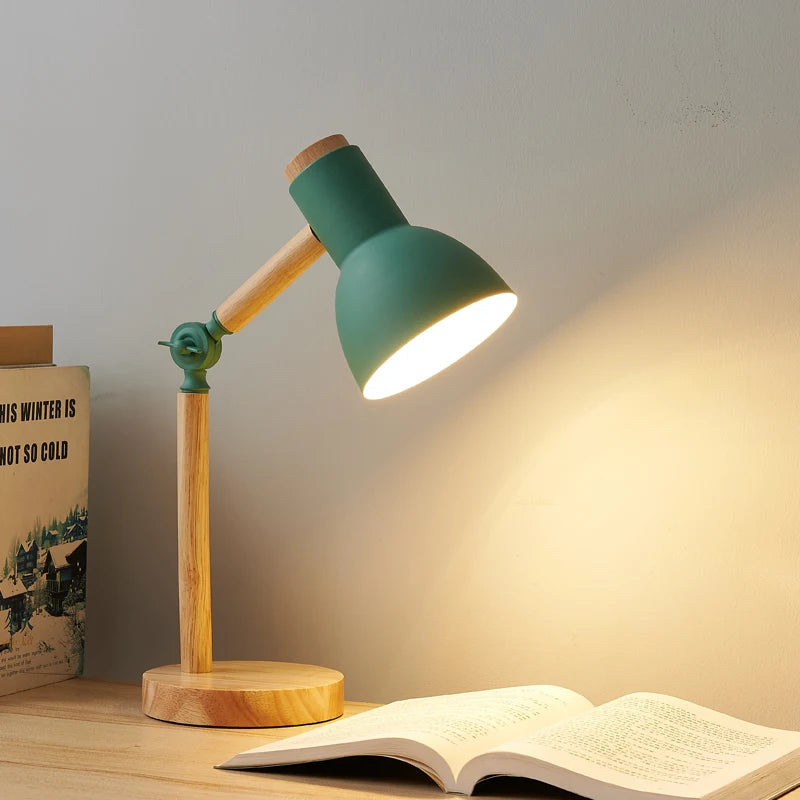 Nordic Wooden Desk Lamp | Adjustable Modern Table Light 1