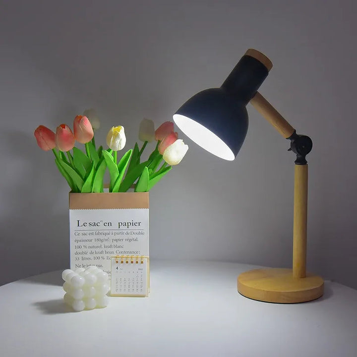Nordic Wooden Desk Lamp | Adjustable Modern Table Light 6