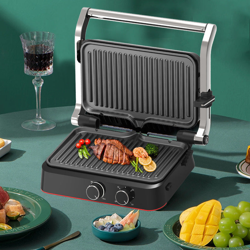Waffle and Grill Maker 1500W | Black, Non-Stick Plates | 180-Degree Rotating Design for Waffles and Grilled Sandwiches 1