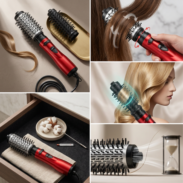 Ionic Hair Dryer for All Hair Types | Adjustable Heat and Airflow Settings | Fast Drying, Frizz-Free, Shiny Finish 5