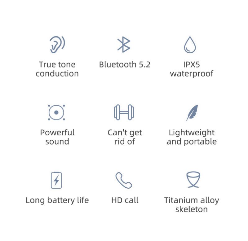 Open-Ear Wireless Headphones | Ear Hooks, Slim Neckband