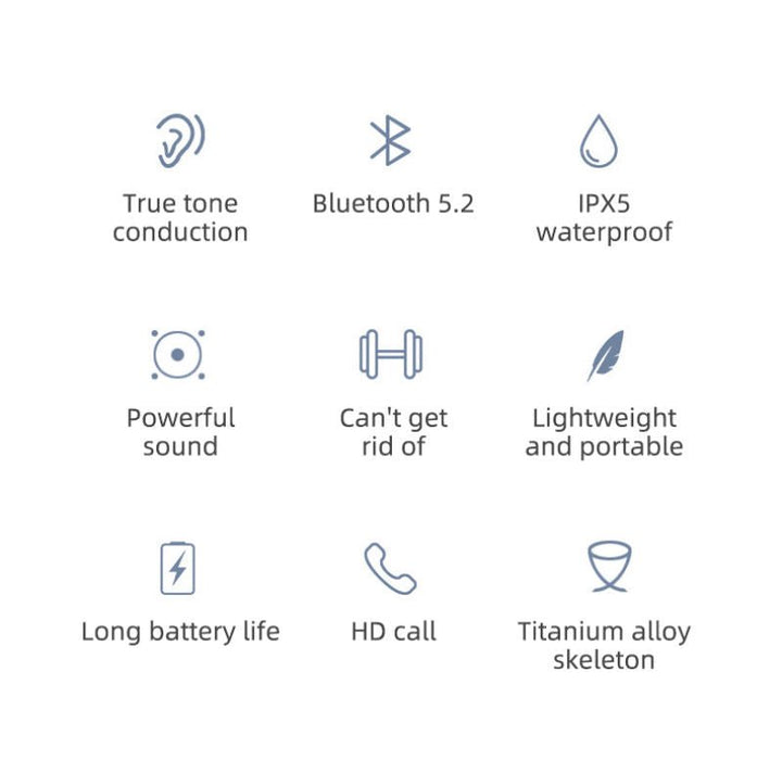 Open-Ear Wireless Headphones | Ear Hooks, Slim Neckband