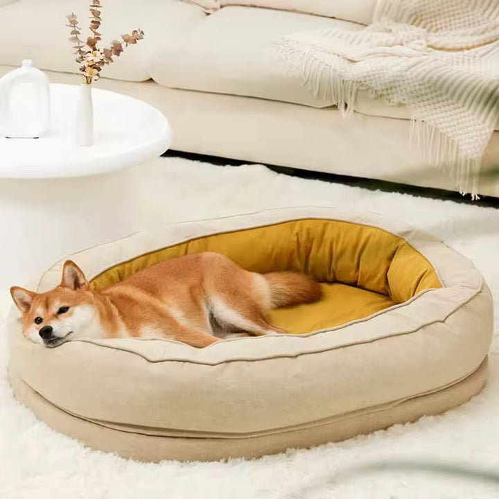 Orthopedic Dog Bed | Waterproof Layer | Removable Washable Cover | Cotton Fleece &amp; Velveteen | M, L &amp; XL