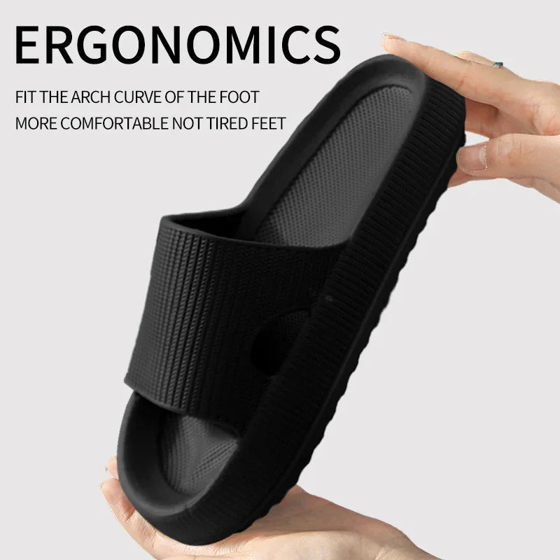 Orthopedic Style Slippers | Thick Sole Cushioned Comfort