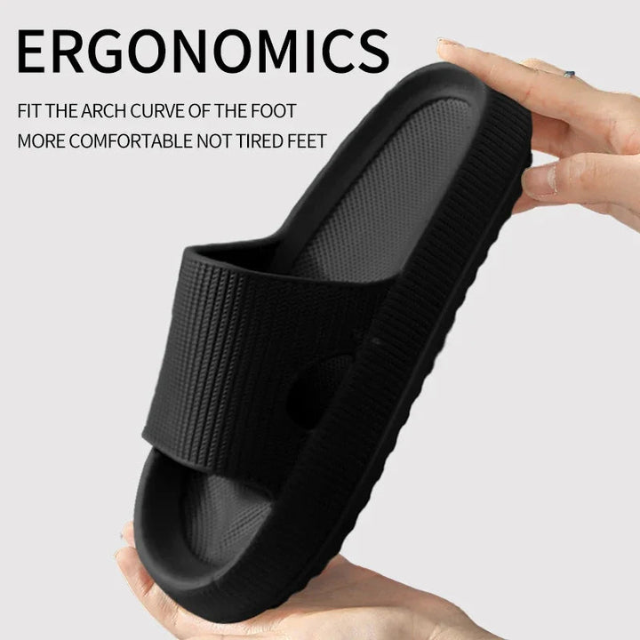 Orthopedic Style Slippers | Thick Sole Cushioned Comfort