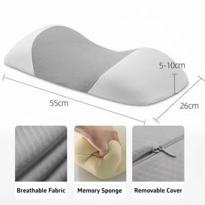 Pillow for Side Sleepers with Orthopedic Contour | Ergonomic Design for Pain-Free Sleep