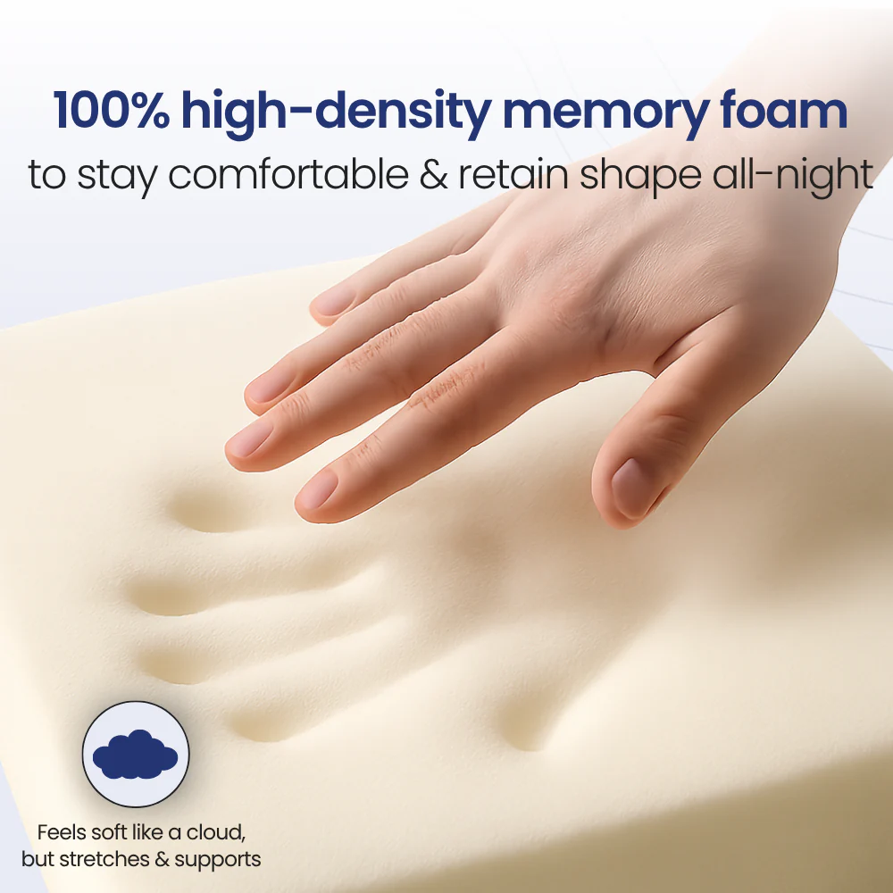 Pillow for Side Sleepers with Orthopedic Contour | Ergonomic Design for Pain-Free Sleep