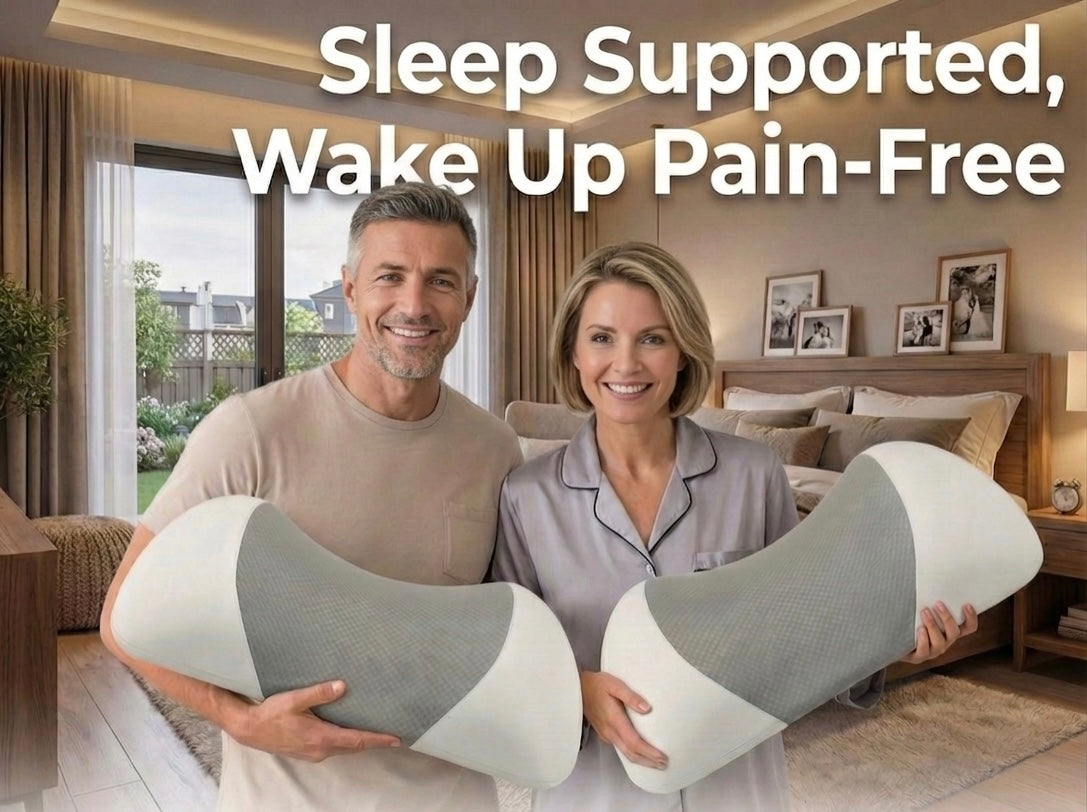 Pillow for Side Sleepers with Orthopedic Contour | Ergonomic Design for Pain-Free Sleep