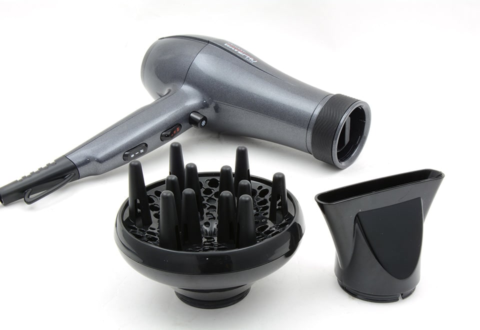 Oscillating Hair Dryer with Diffuser and Concentrator Nozzle | Ionic Styling Tool | 1875W Motor with Cool Shot Button