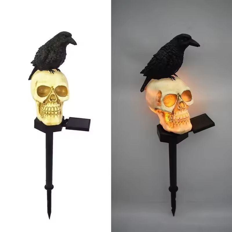 Outdoor Skeleton &amp; Ghost Halloween Light Set | Built-In LED Glow &amp; Spooky Design | Weather-Resistant Garden Decoration