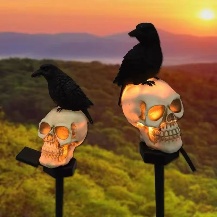 Outdoor Skeleton &amp; Ghost Halloween Light Set | Built-In LED Glow &amp; Spooky Design | Weather-Resistant Garden Decoration