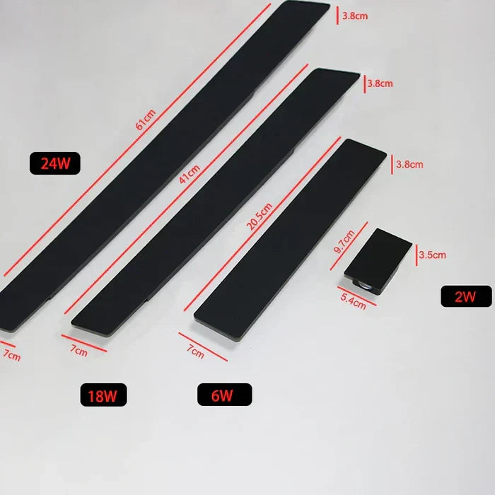 Outdoor Wall Lamp Aluminium IP65 Weather-Resistant | S, M, L Sizes | Up &amp; Down LED Light for Garden, Patio, Balcony