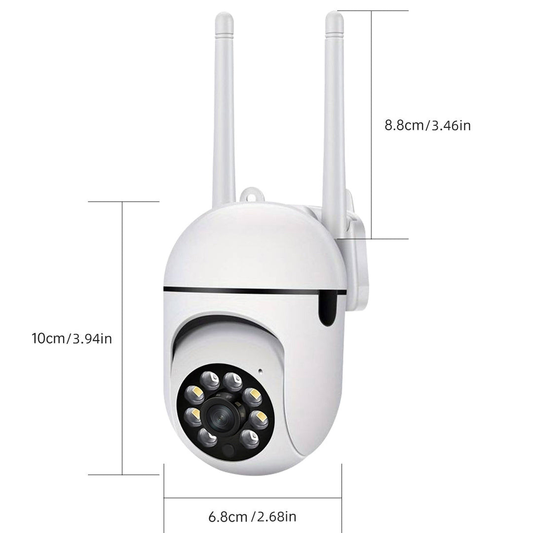 PTZ WiFi Security Camera 1296P HD | 360° Pan-Tilt, Colour Night Vision | Two-Way Audio, Motion Alerts &amp; App Control