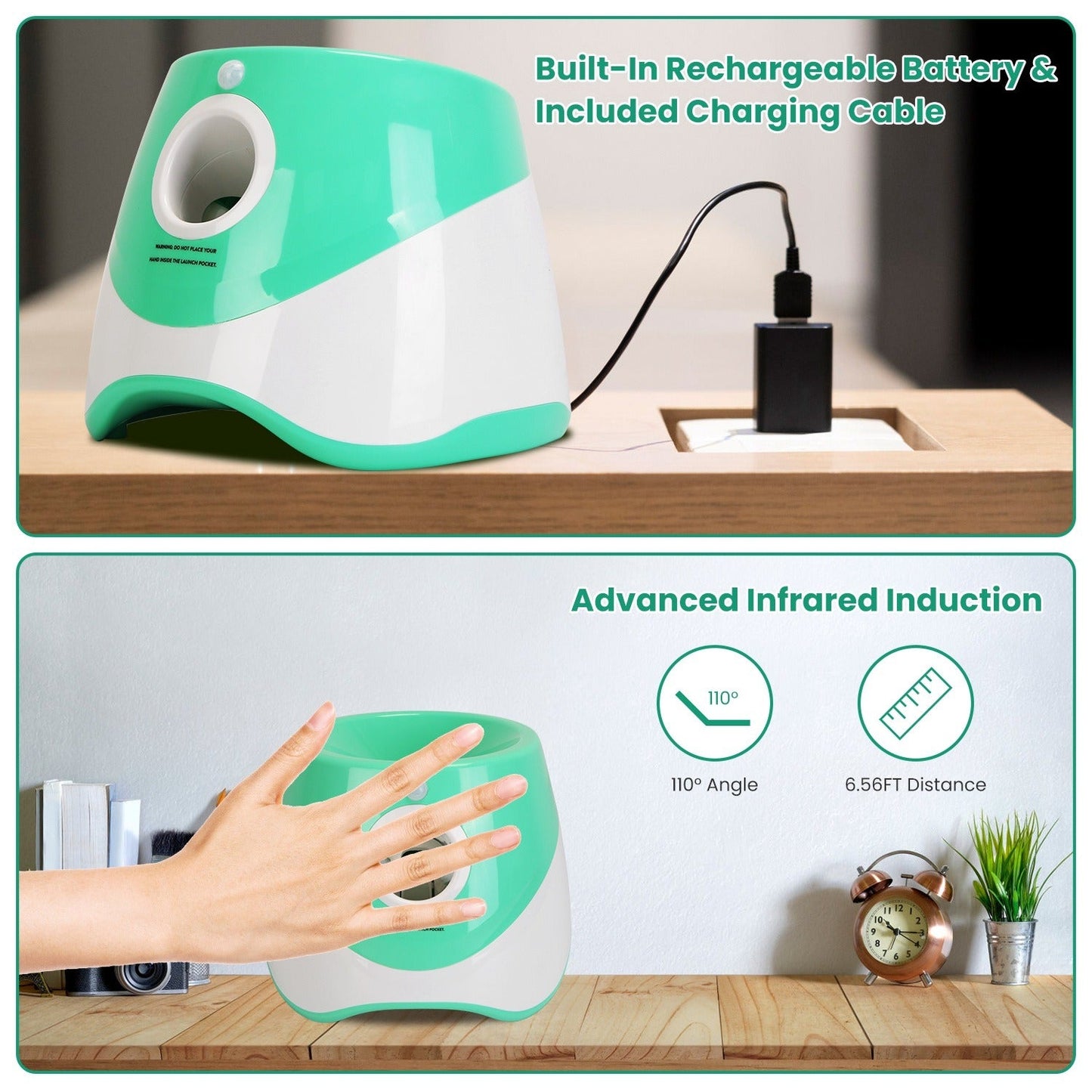 PawPlay | Automatic Dog Toy Ball Launcher with Adjustable Distance | Rechargeable for Endless Fun 6