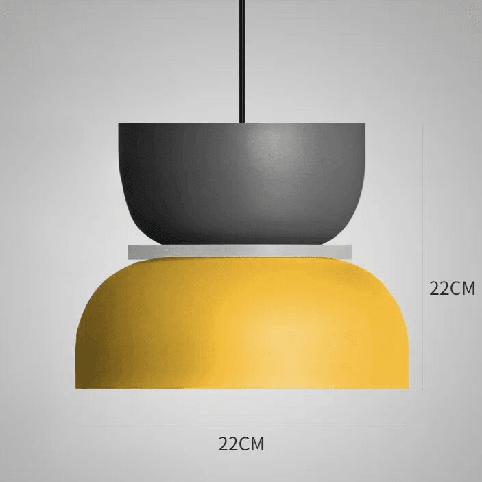 Pendant Lamp Metal | Nordic Curved Design with Built-In LED | Warm Ambient Lighting for Kitchens and Dining Rooms