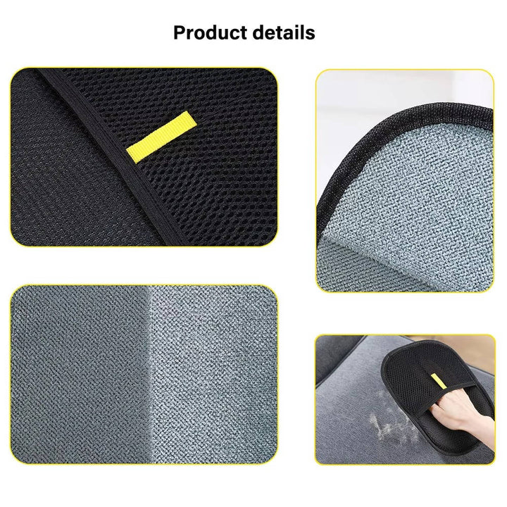 Pet Hair Remover Glove 2 Pack | Electrostatic Double-Sided Grooming Tool | Washable, Breathable Mesh for All Coats