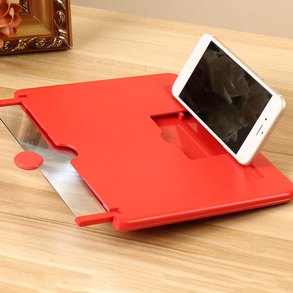 Phone Screen Magnifier HD Video Amplifier | Foldable Design with Phone Holder | Hands-Free Viewing for Movies and Gaming