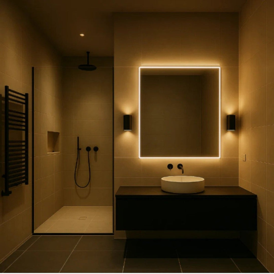 Plug In LED Night Light | Up-Down Beams, Dimmer Ring