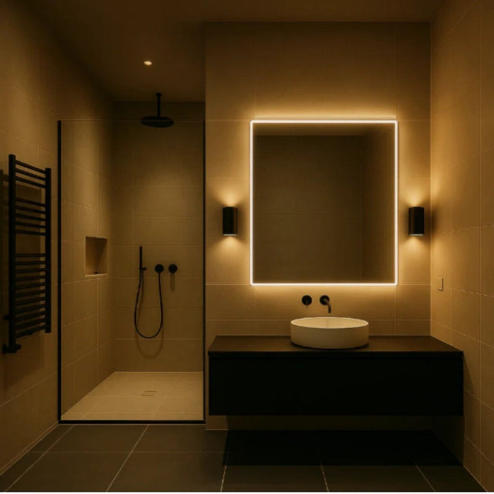 Plug In LED Night Light | Up-Down Beams, Dimmer Ring