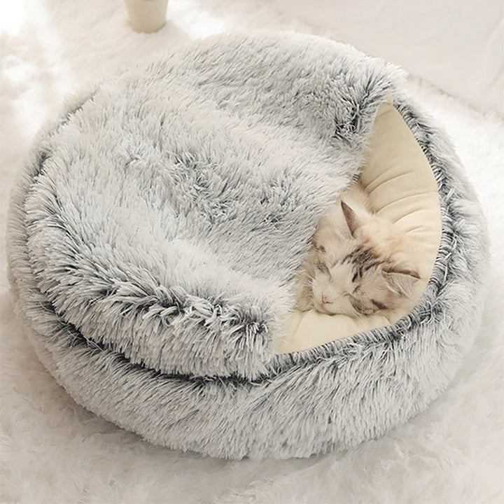 Plush Bed for Dogs and Cats | Cozy Cave Design