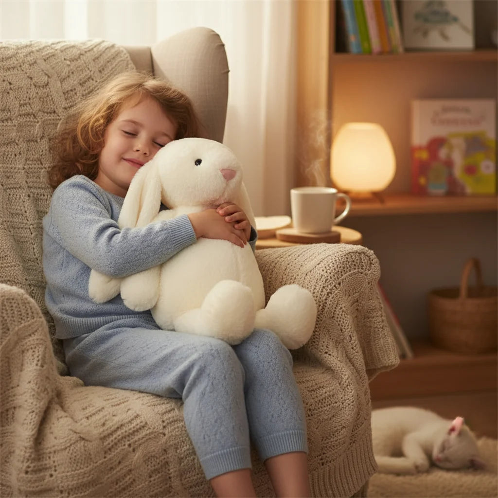 Plush Rabbit Toy Soft Stuffed Animal | Rabbit-Inspired Design for Display and Cuddling | Lightweight Portable Gift Idea
