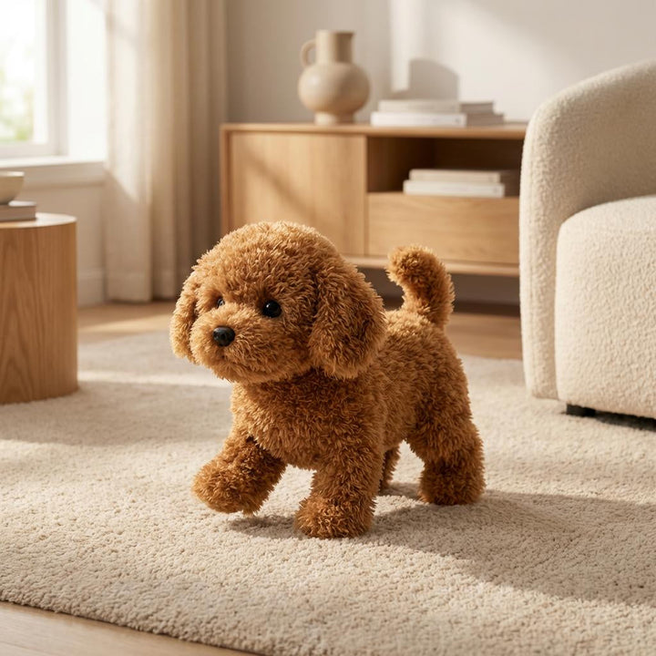 Interactive Plush Dog Toy Walking Barking Battery Operated 1