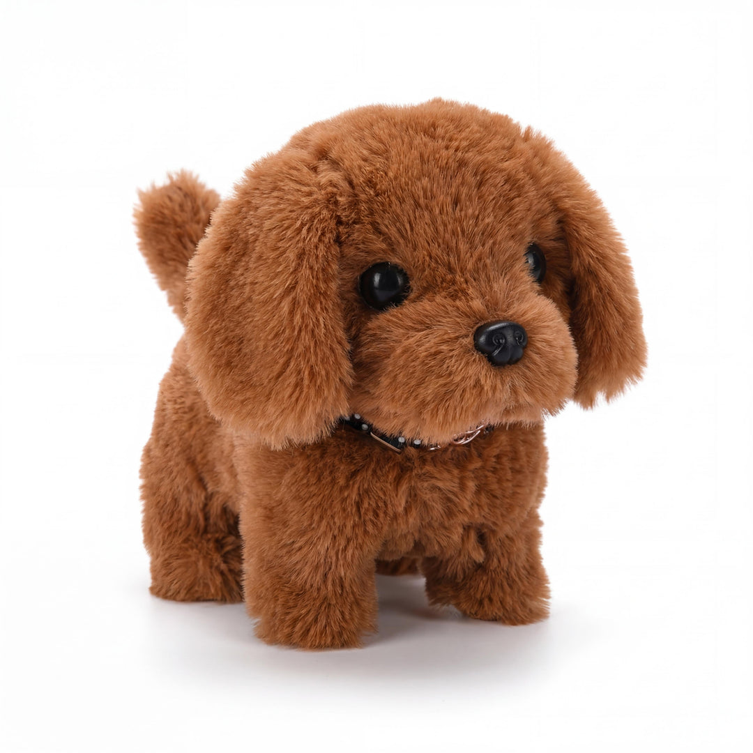 Interactive Plush Dog Toy Walking Barking Battery Operated 2