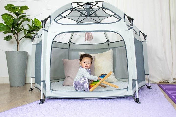 Pop-Up Playpen | UPF 50 UV Protection | Mesh Ventilation | Indoor &amp; Outdoor | 150x122cm | 3.3kg