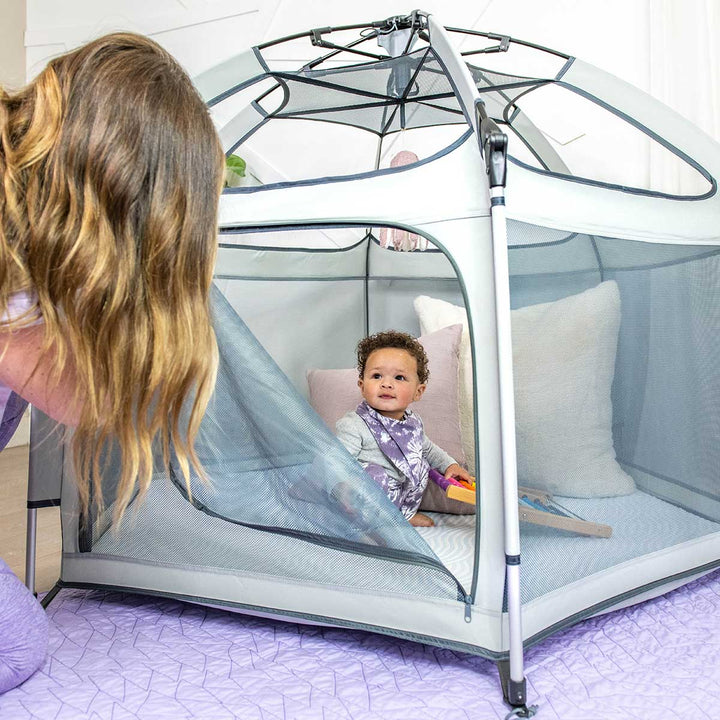 Pop-Up Playpen | UPF 50 UV Protection | Mesh Ventilation | Indoor &amp; Outdoor | 150x122cm | 3.3kg