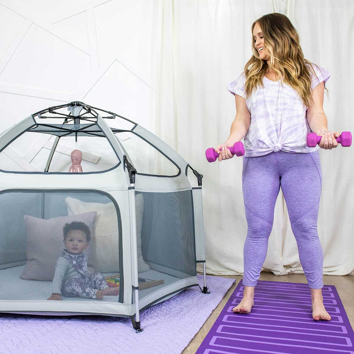 Pop-Up Playpen | UPF 50 UV Protection | Mesh Ventilation | Indoor &amp; Outdoor | 150x122cm | 3.3kg